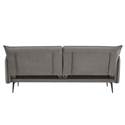 UNICORN 3-seater sofa, velvet, grey, 86x207x88 cm