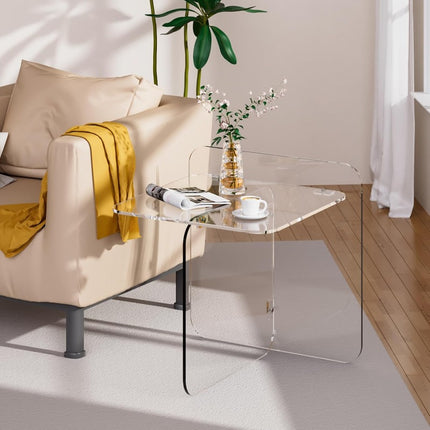 UNICORN Acrylic Drinking Table Transparent Round Side Table Green Orange