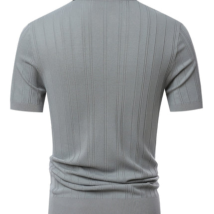 UNICORN Men' Breathable Short-Sleeve -Look Half-Zip Collar Shirt s m l xl xxl