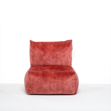 UNICORN Lounge chair pouf beanbag velvet green white pink dark grey jeans blue ash grey steel grey wood brown indigo white cream 48 x 48 x 50 x 23 width x depth x back height x seat height