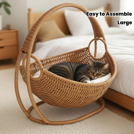 UNICORN Large Handwoven Cat Hammock for Home Use, Easy to Assemble