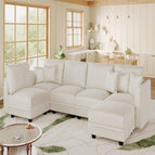 Beige / 6 Seater Sofa Set