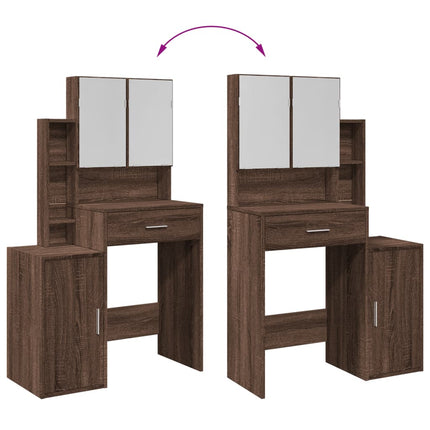 UNICORN Dressing Table Makeup with Mirror Black White Brown Grey Dressing Table