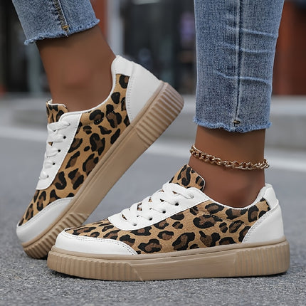 UNICORN Women' Leopard Print Sneakers - Lightweight Breathable Mesh Low-Top