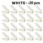 【White 20pcs】Adjustable shoe holder is suitable for sneakers/high heels/slippers, etc