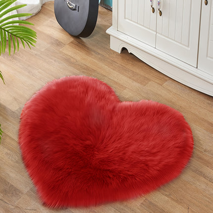 UNICORN Valentine'S Day Red Heart-Shaped plush carpet 50 cm 60 cm 90 cm
