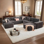 Grey / 136X133-G Shape Chaise Lounge