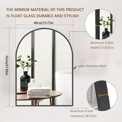 UNICORN Bathroom Mirror Space Aluminum Frame Golden, Black, White, And silvery Colors