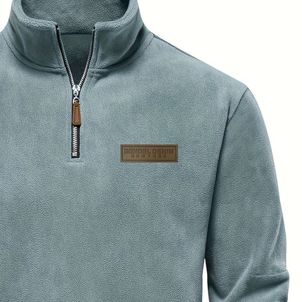 UNICORN Men's Sweatshirt with Stand-Up Collar, Half-Zip, Long Sleeves s m l xl xxl