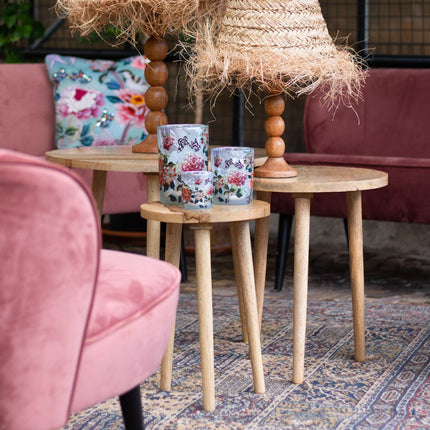 UNICORN Side tables mango wood 40x40x48 cm