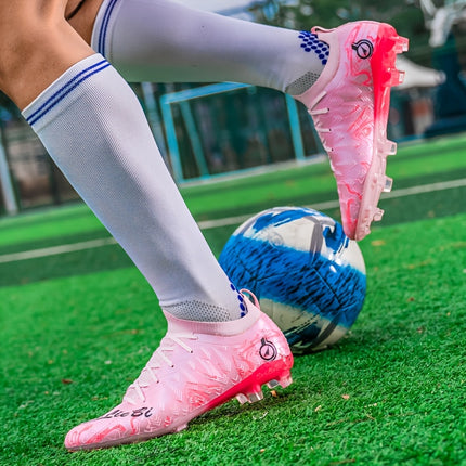 UNICORN Men'S Lightweight High-Top Football Cleats Breathable Synthetic Upper