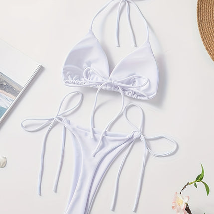 UNICORN Solid Color Sexy Rope Style Bikini Swimwear for Fashionable Women s m l