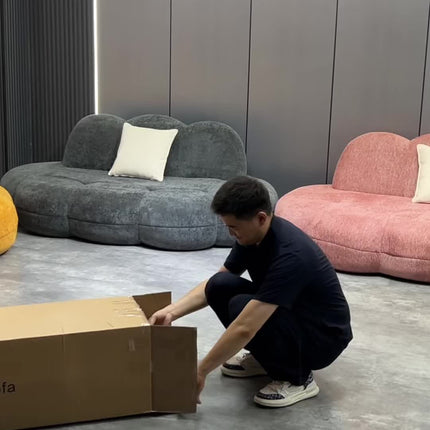 UNICORN Modern Cloud-Shaped Sofa Yellow Green Pink Gray