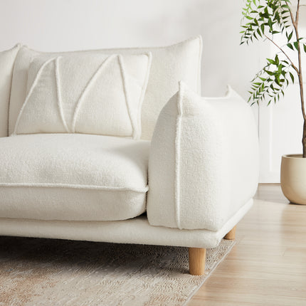 UNICORN Three-seater Living Room Sofa Set White Black Green