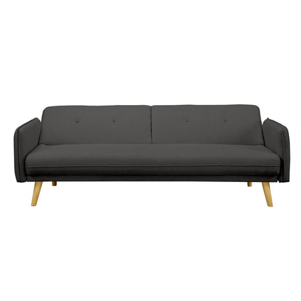UNICORN Sofa bed structured fabric fine dark gray 85x188x80 cm