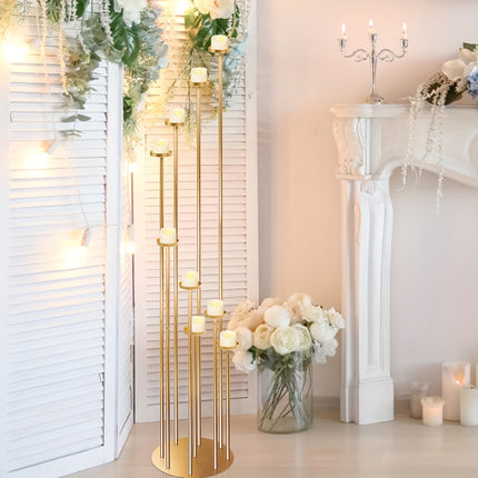 UNICORN 9-Arm Candlestick Floor Lamp Golden