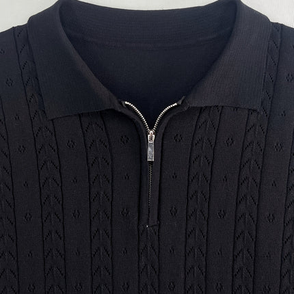 UNICORN Casual Men'S Top with a Polo Collar Knitted Sweater xs s m l xl xxl