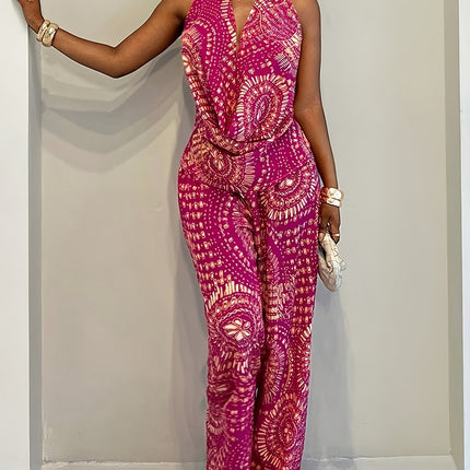 UNICORN Women'S Printed Drop Shoulder Camisole Top And Wide Leg Pants s m l xl xxl