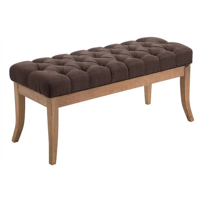UNICORN Two-seater sofa in antique dark fabric and leather width 100 cm height 46 cm