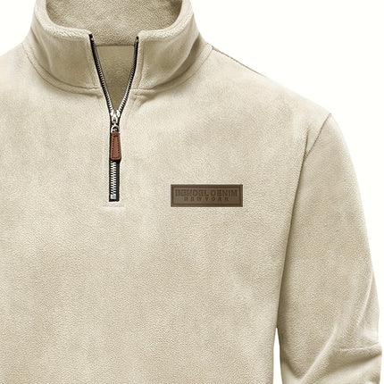 UNICORN Men's Sweatshirt with Stand-Up Collar, Half-Zip, Long Sleeves s m l xl xxl