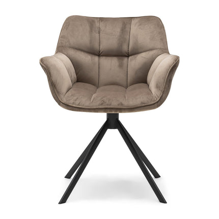 UNICORN Armchair swivel brown