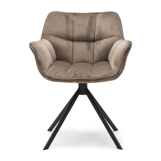 UNICORN Armchair swivel brown