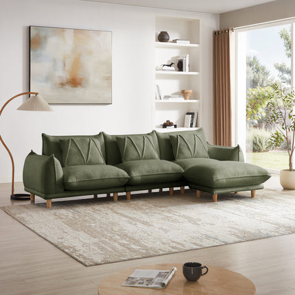 UNICORN Three-seater Living Room Sofa Set White Black Green