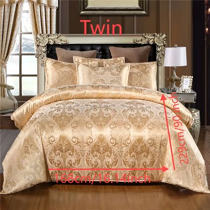 UNICORN Luxury European Jacquard Satin High-Quality Duvet Cover Three-Piece Set