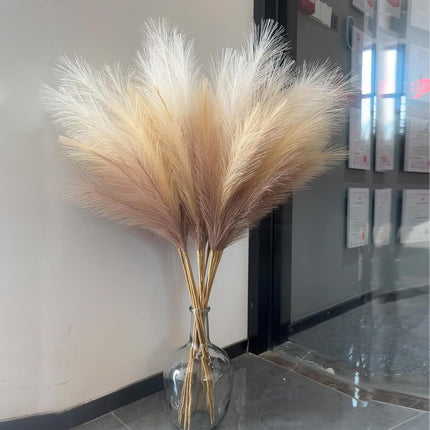 UNICORN 19 Bundles  31.89-Inch Artificial Pampas Grass Plants Beige/mixed/Brown/Black/white