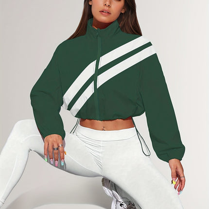 UNICORN Sports Zip-Up Stand Collar Jacket with Drawstring Hem Suitable for Running s m l