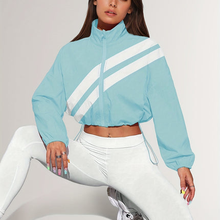 UNICORN Sports Zip-Up Stand Collar Jacket with Drawstring Hem Suitable for Running s m l