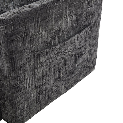 UNICORN Multifunctional Recliner Sofa, Lounge Chair with Phone Holder Black