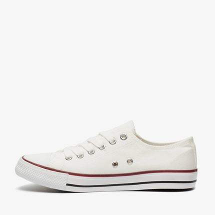 UNICORN Women's low sneakers lace-up shoes white black 36 to 41