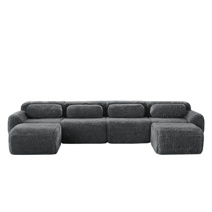 UNICORN U-Shape Modular Sofa, Suitable for Living Room Gray