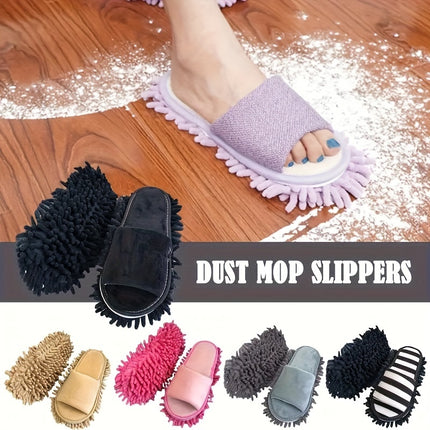 UNICORN 1 Pair Detachable Lazy Mop Slippers Black Beige Gray