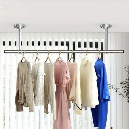 UNICORN Adjustable Metal Drying Rack, Freestanding Garment Hanging Pole for Balcony
