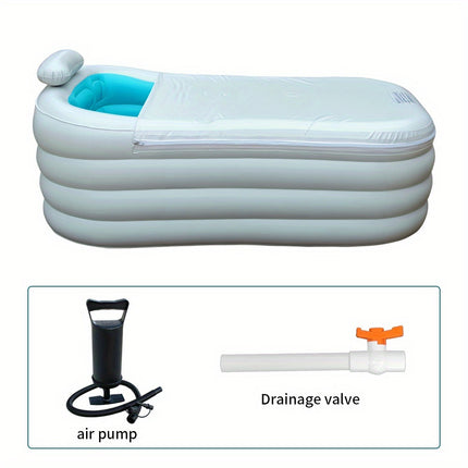 UNICORN Upgraded Inflatable Bathtub Indoor And Outdoor Use White
