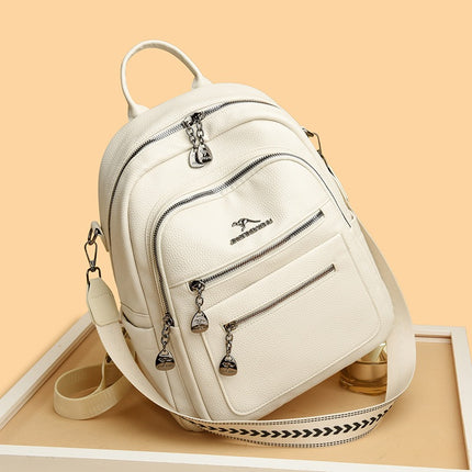 UNICORN Women's Backpacks Large-Capacity Lightweight School Bag Beige Black Brown