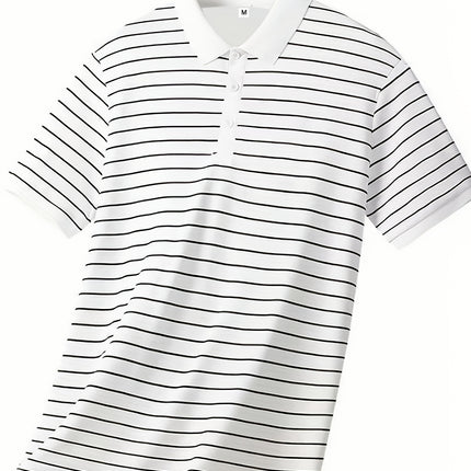 UNICORN Casual Striped Golf Shirt Breathable Short Sleeve Summer Top s m l xl xxl