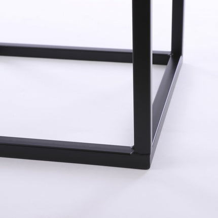 UNICORN Side table set of 2 black 30x30x70