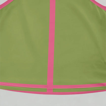 UNICORN Women's Avocado Green& Rose Red Color-Block Halter Topme Color s m l xl xxl