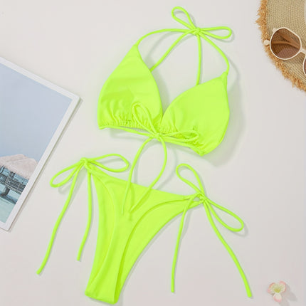 UNICORN Solid Color Sexy Rope Style Bikini Swimwear for Fashionable Women s m l