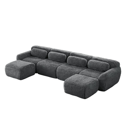 UNICORN U-Shape Modular Sofa, Suitable for Living Room Gray