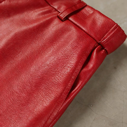 UNICORN Glossy PU Leather Pants, New Solid Color Slim-Fit Long Trousers s m l xl xxl