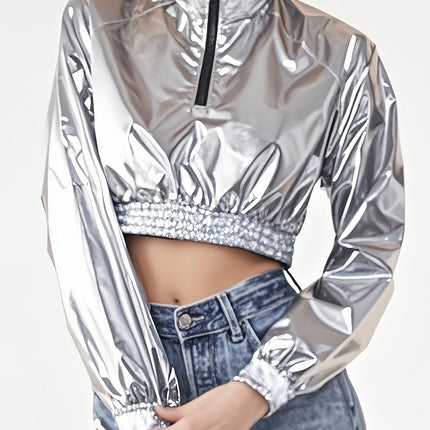 UNICORN Ladies' Outerwear#Half-Zip Design#Pullover Style#Coated Fabric s m l xl xxl