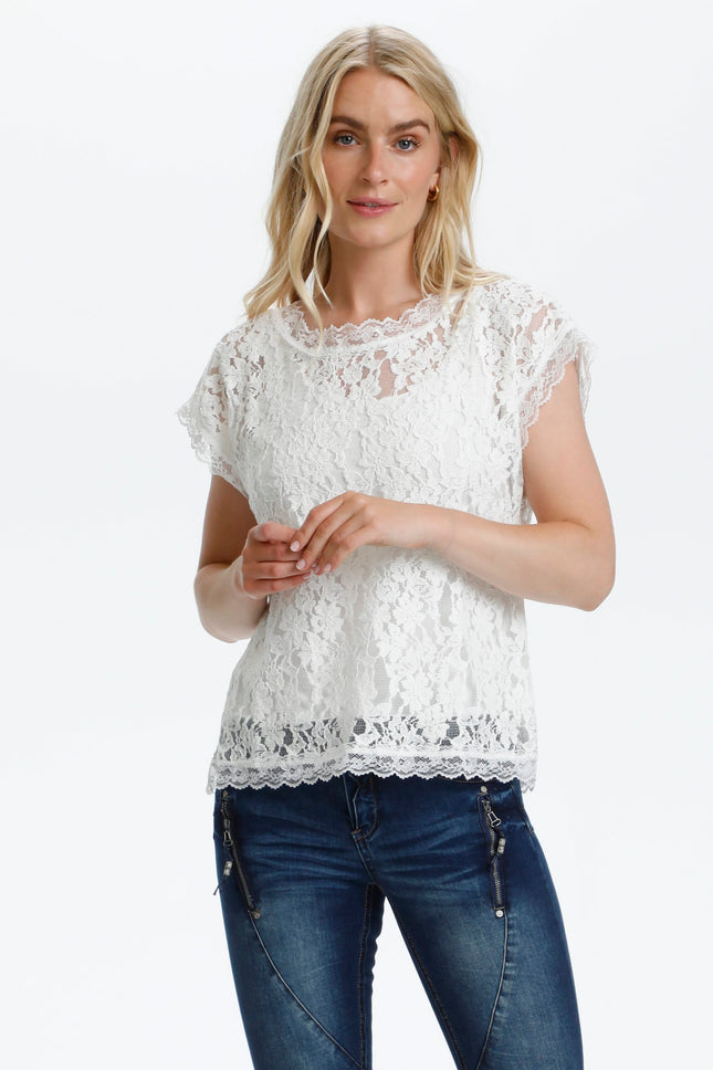 UNICORN Dames blouse wit xs s m l xl xxl