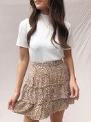 UNICORN Women's skirt leopard print beige brown m l
