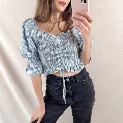 UNICORN Women's shirt light blue white s m l