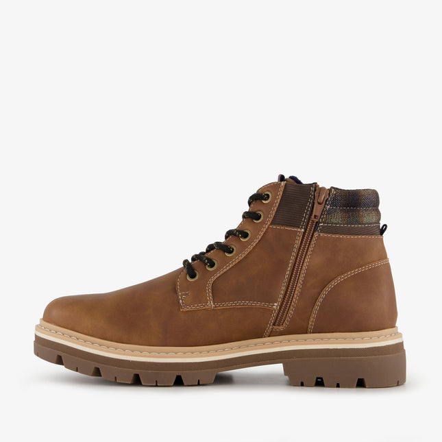 UNICORN Men's lace-up boots brown/cognac 40 41 42 43 44 45 46