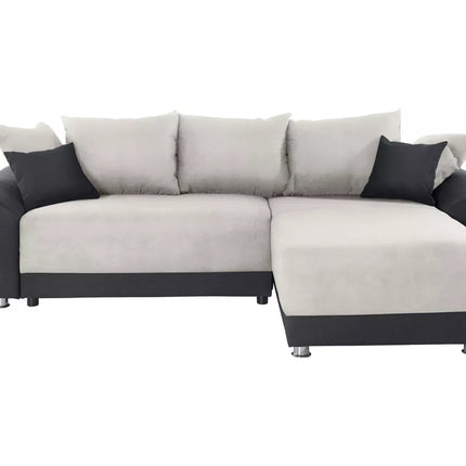 UNICORN Corner sofa anthracite silver gray Width 248 cm Depth 162 cm Height 84 cm Seat height 42 cm